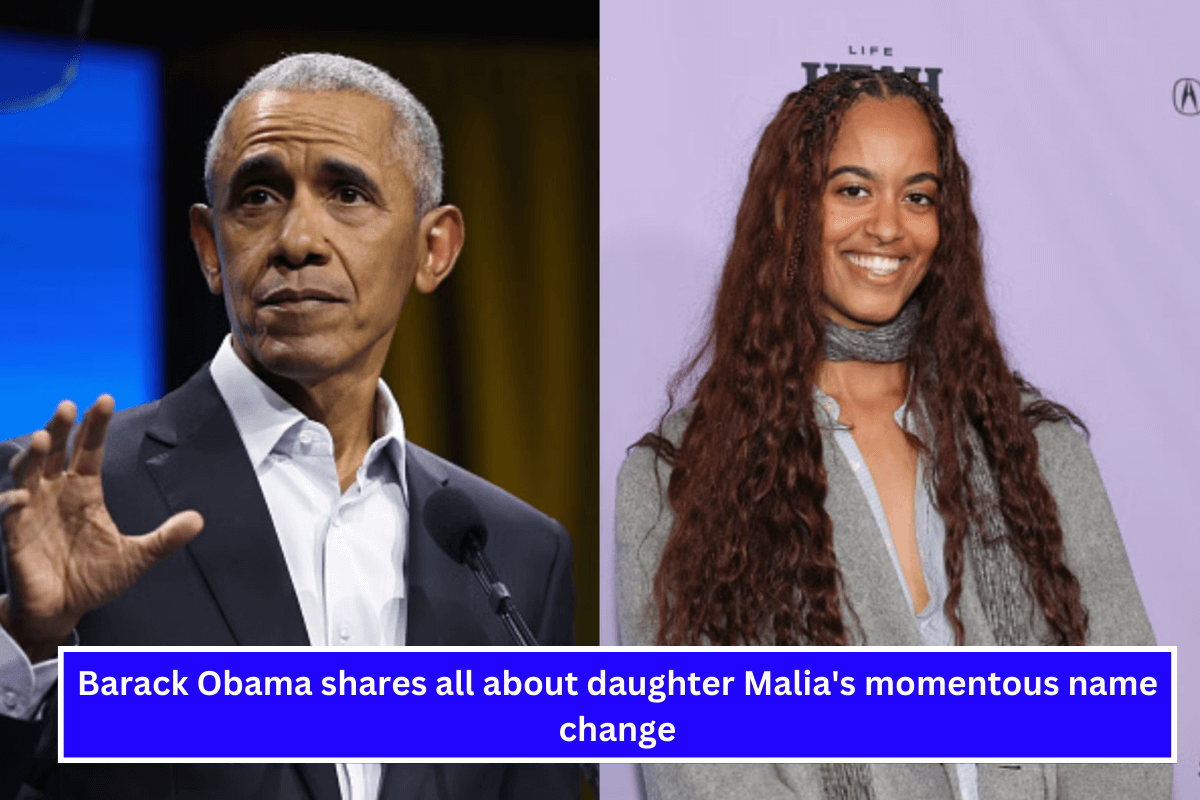 Barack Obama shares all about daughter Malia's momentous name change