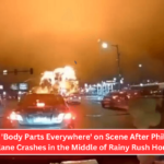 Chaos as 'Body Parts Everywhere' on Scene After Philadelphia Plane Crashes in the Middle of Rainy Rush Hour