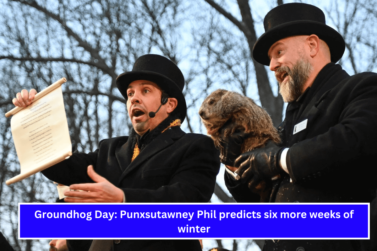 Groundhog Day Punxsutawney Phil predicts six more weeks of winter