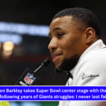 Saquon Barkley takes Super Bowl center stage with the Eagles following years of Giants struggles I never lost faith