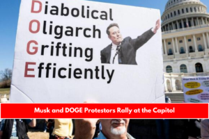 Musk and DOGE Protestors Rally at the Capitol