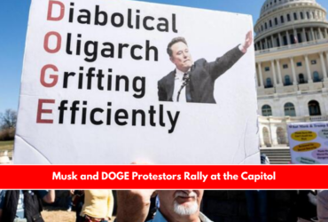 Musk and DOGE Protestors Rally at the Capitol