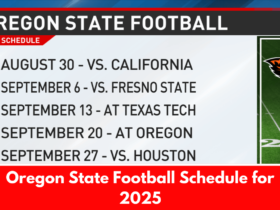 Oregon State Football Schedule for 2025