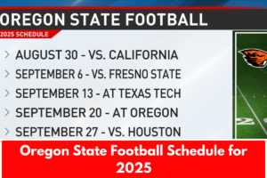 Oregon State Football Schedule for 2025