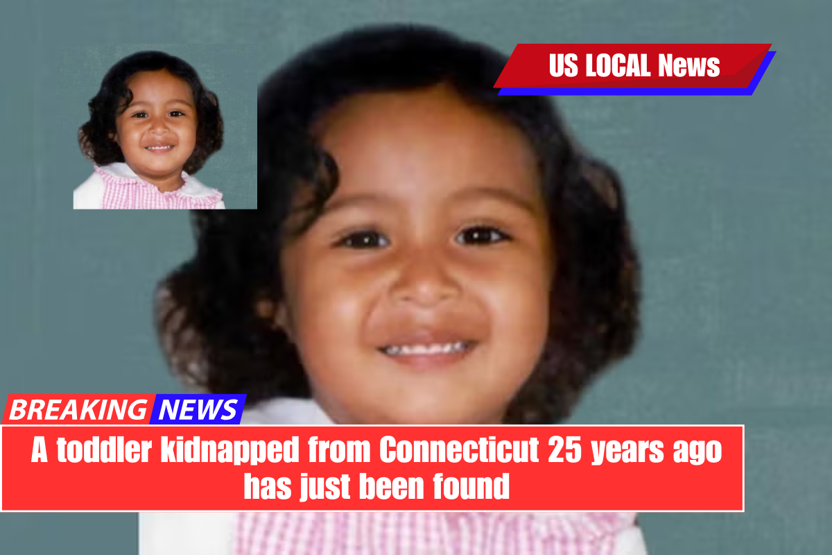 A toddler kidnapped from Connecticut 25 years ago has just been found