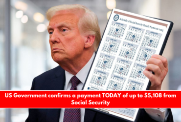 US Government confirms a payment TODAY of up to $5,108 from Social Security